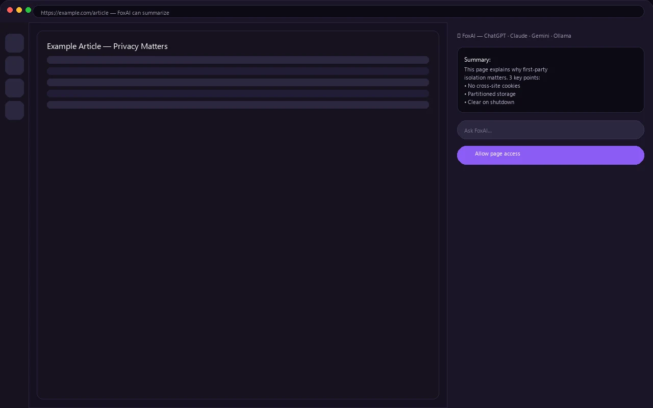 AI Sidebar